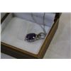Image 2 : EARRINGS AND PENDANT AND AMETHYST NECKLACE