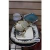 Image 1 : NORITAKI SANDWICH PLATE CREAM AND SUGAR RETRO PLATES ROYALTY MUG ETC