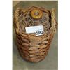 Image 1 : WICKER WRAPPED STONEWARE WHISKEY JUG
