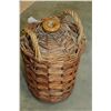 Image 2 : WICKER WRAPPED STONEWARE WHISKEY JUG