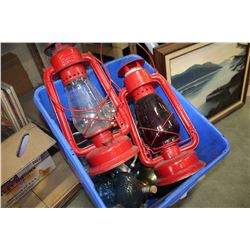 TOTE OF OIL LANTERNS