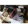 Image 1 : TWO BOXES OF HOME DECOR AND NEW RIBBON