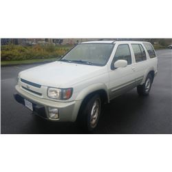 1997 INFINITI QX4, 4 DR SUV, 330228KM, AUTOMATIC, 4X4, REMOTE START AND STOP, WITH KEY AND FOB AND R