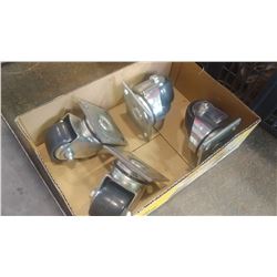 FOUR HEAVY DUTY CASTORS