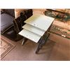 Image 1 : 3 GLASS TOP & CHROME NESTING TABLES
