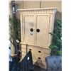 Image 1 : MODERN WHITE WOOD 2 DOOR 2 DRAWER ENTERTAINMENT ARMOIRE