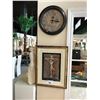 Image 1 : JESUS FRAMED ARTWORK & WALL CLOCK
