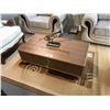Image 1 : 2 DRAWER WALNUT MODERN COFFEE TABLE