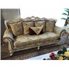 Image 1 : MONTE CARLO COLLECTION WHITE WOOD FRAMED FLORAL PILLOW BACK SOFA & LOVE SEAT SET