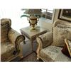 Image 2 : WHITE WOOD MARBLE TOP COFFEE TABLE & END TABLE SET