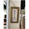 Image 1 : POTTED FLOWER FRAMED PICTURE