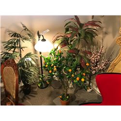 LOT OF ASSORTED FAUX PLANTS