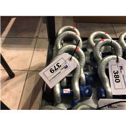 4 - J&L 9.5 TON SCREW PIN ANCHOR SHACKLES