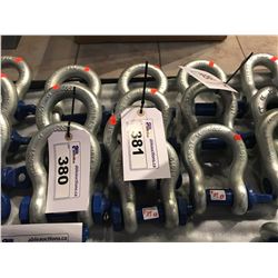 4 - J&L 8.5 TON SCREW PIN ANCHOR SHACKLES