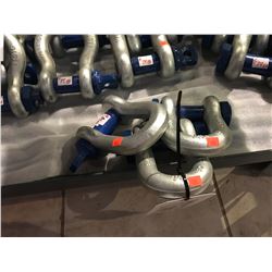 3 - J&L 8.5 TON STRAIGHT SCREW PIN ANCHOR SHACKLES