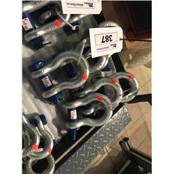 6 - J&L 6.5 TON LOCK NUT/SCREW PIN ANCHOR SHACKLES