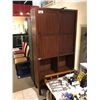Image 1 : DARK WOOD BAMBOO STORAGE CABINET