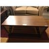 Image 1 : MODERN 2 TONE WOOD SINGLE DRAWER COFFEE TABLE