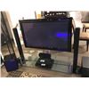 Image 1 : GLASS ADJUSTABLE ENTERTAINMENT STAND