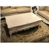 Image 1 : WHITE WOOD & MARBLE TOP 4 DRAWER COFFEE TABLE