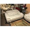 Image 2 : COASTER MODERN WHITE LEATHER 2 SEAT SOFA & LOVE SEAT SET