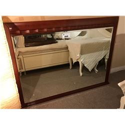 CHERRY WOOD FRAMED MIRROR