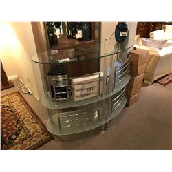 MODERN GLASS 3 TIER BAR UNIT