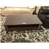Image 1 : WALNUT & FROSTED GLASS 2 DRAWER COFFEE TABLE