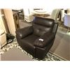 Image 1 : CHOCOLATE LEATHER POWER RECLINING ARM CHAIR