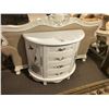 Image 1 : WHITE 4 DRAWER, 2 DOOR HAND PAINTED CONSOLE TABLE