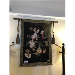 MUSICAL BOUQUET HANGING WALL TAPESTRY