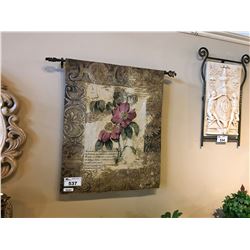 DELUXE II FLORAL HANGING WALL TAPESTRY