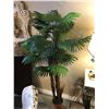 Image 1 : 3 ASSORTED FAUX PLANTS, TABLE LAMP & 2 PHOTO FRAMES