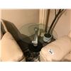 Image 1 : CIRCULAR GLASS END TABLE
