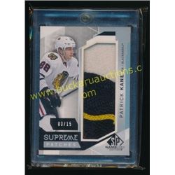 15-16 SP Game Used Supreme Patches Patrick Kane