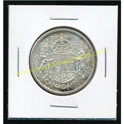 1958 Canadian Silver 50 Cent Coin