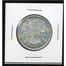 1957 Canadian Silver 50 Cent Coin