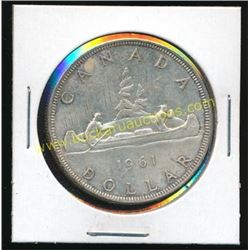 1961 Canadian Silver $1 Coin