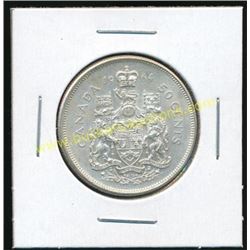 1964 Canadian Silver 50 Cent Coin