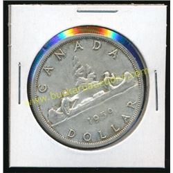 1959 Canadian Silver $1 Coin
