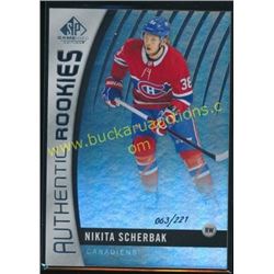 17-18 SP Game Used RC Nikita Scherbak 63/221