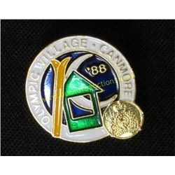 Olympic Village Canmore 88 Collector Pin