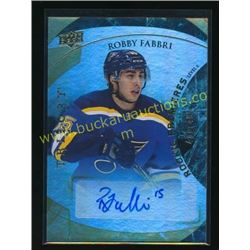 15-16 Upper Deck Trilogy #138 Robby Fabbri Auto RC
