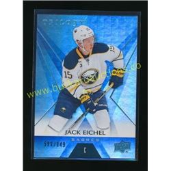 16-17 Upper Deck Trilogy Rainbow Blue Jack Eichel