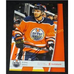 Andrej Sekera Edmonton Oilers Signed 5x7 Card