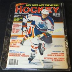 Wayne Gretzky Cover Hockey Scene Magazine June 86