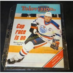 Wayne Gretzky 1980's Sunday Sun Television Guide