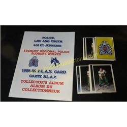 1985-86 Sudbury Wolves Complete 26 Card Set &