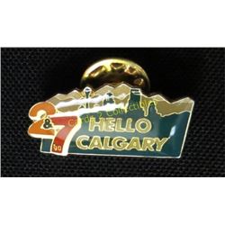 2&7 Hello Calgary Collector Pin
