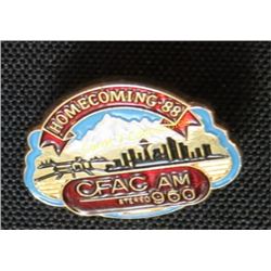 Homecoming 88 CFAC AM 960 Radio Pin